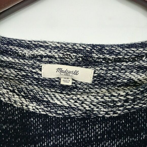 MADEWELL Textured Sweater Dress Marled Blue XS Women's - Picture 5 of 5